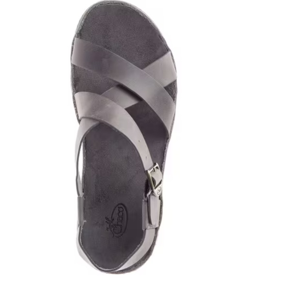 Chaco Wayfarer Sandals, Gray Leather - Picture 2 of 10